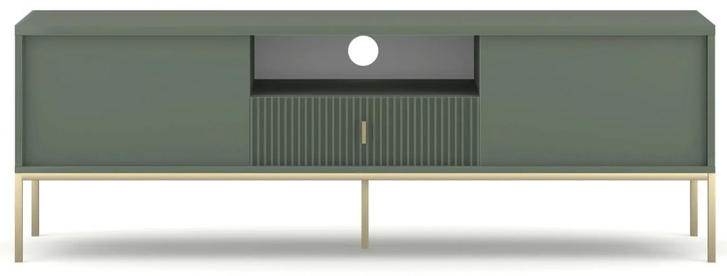 TV skrinka Militaba (zelená + zlatá) . Akcia -20%. Vlastná spoľahlivá doprava až k Vám domov. 1129025