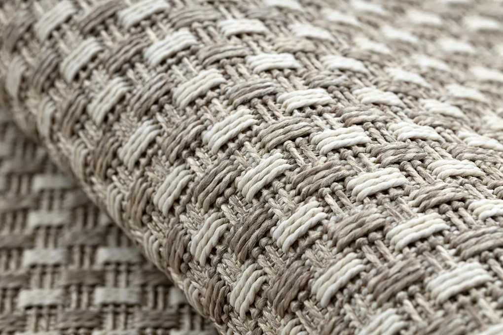 Koberec / Behúň šnúrkový SIZAL BOHO 39003363 Línie, béžový