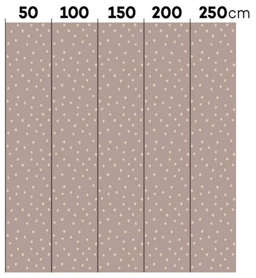 DEKORNIK Simple Irregulars Stars On Mocca Background - Tapeta