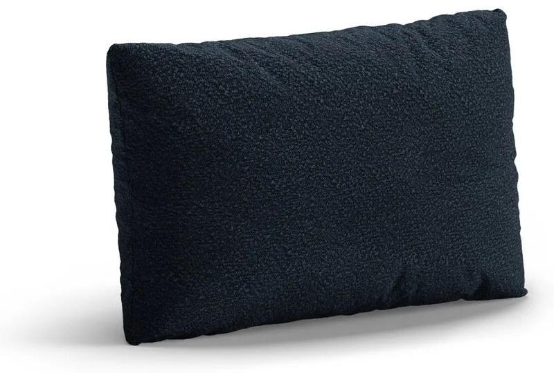 Tmavomodrý vankúš na gauč z textílie buklé Poppy – Micadoni