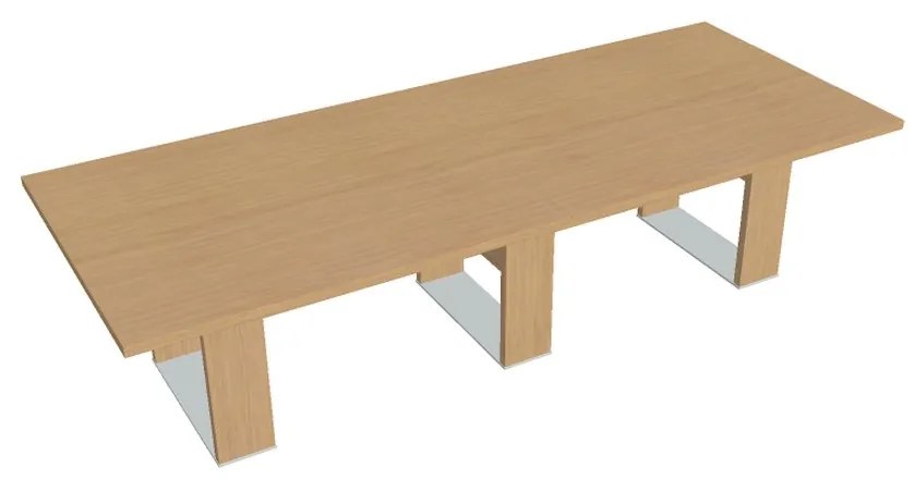 Rokovací stôl Verno+ 300 x 120 cm, dub svetlý