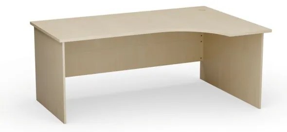 Ergonomický kancelársky pracovný stôl PRIMO Classic, 180x120 cm, pravý, breza