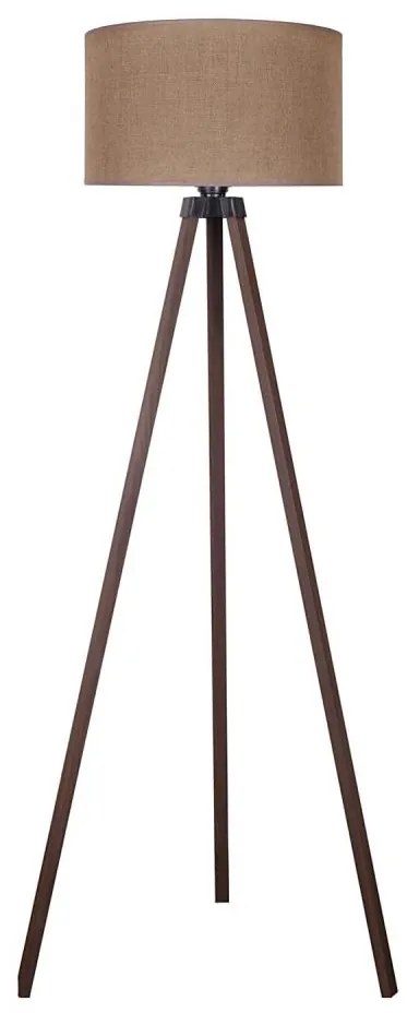 Duolla - Stojacia lampa 1xE27/60W/230V pr. 44 cm hnedá