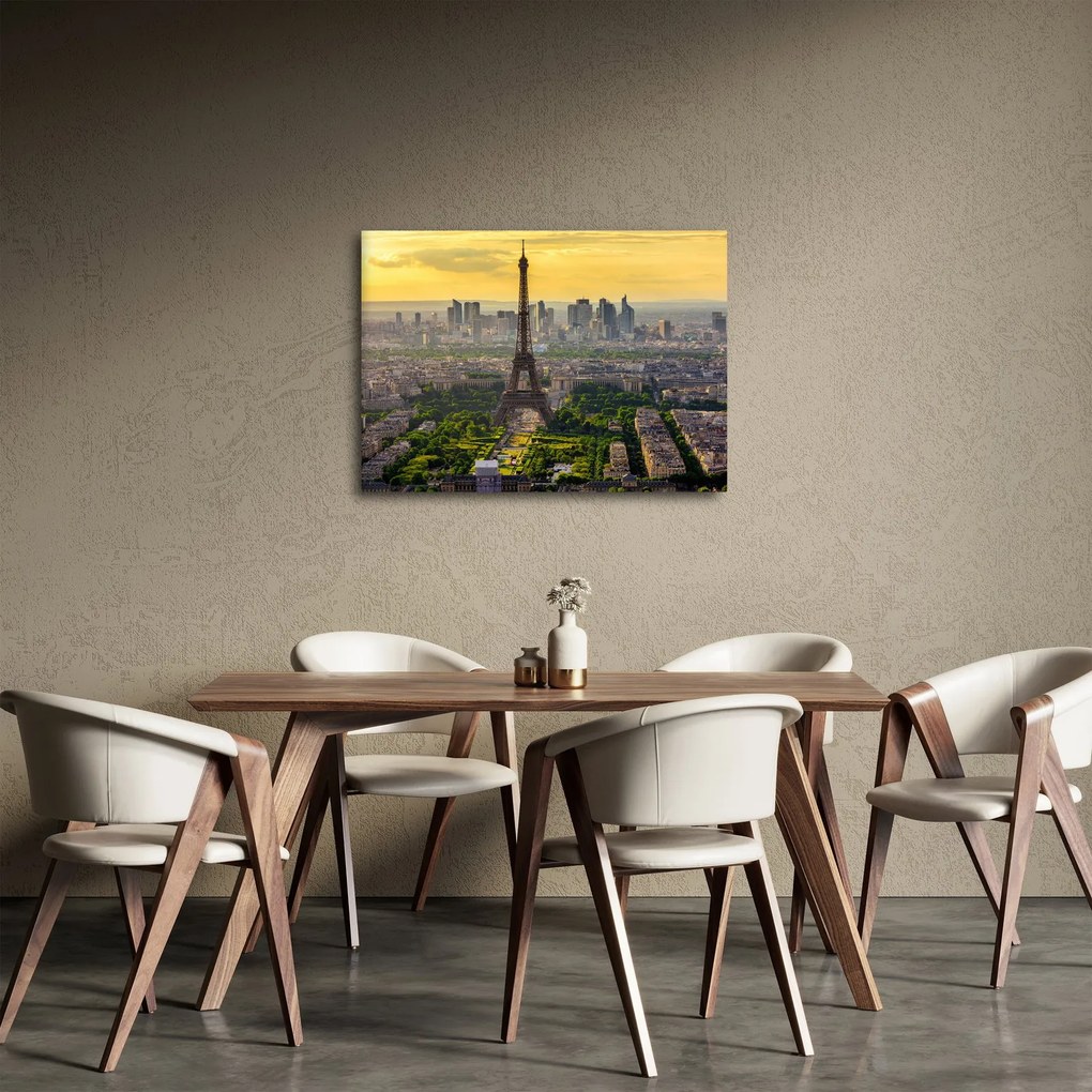 Obraz - Panoráma Paríža (70x50 cm)