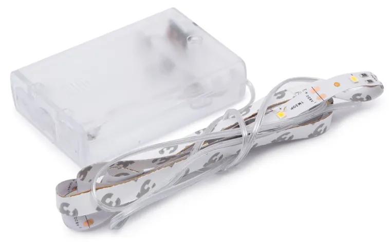 LED pás - teplá biela - 1 m - 3 x AA batérie