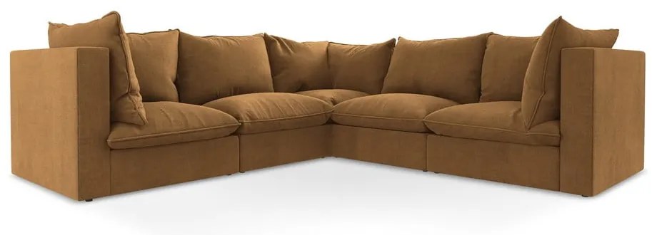 Terakotová rohová pohovka Manao – Makamii