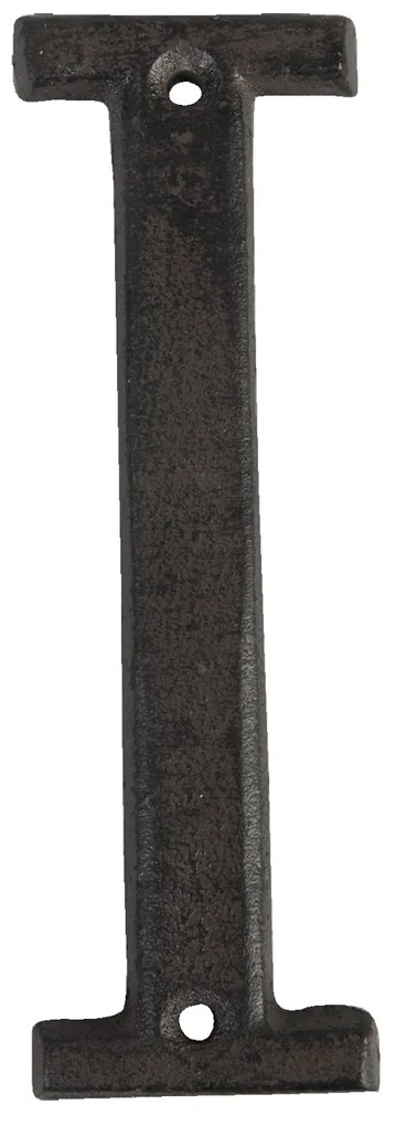 Nástenné kovové písmeno I - 13 cm