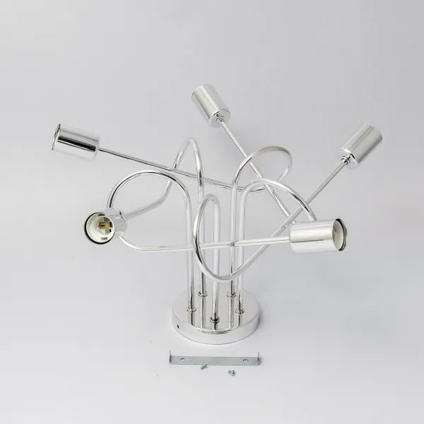 Prisadený luster OXFORD 5xE27/15W/230V lesklý chróm