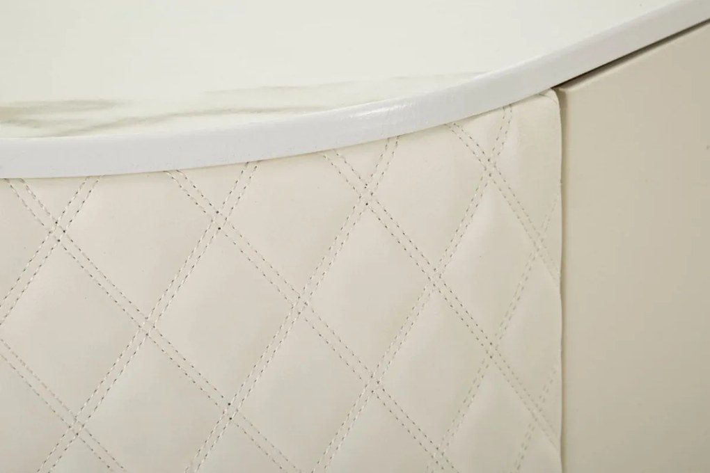 Dizajnová komoda Pembroke 120 cm biela