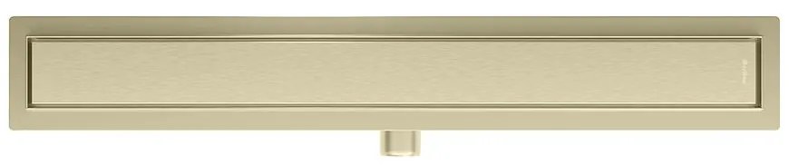 Lineárny odtok pod dlažbu + plne otočné zlatá kartáčovaný 1000