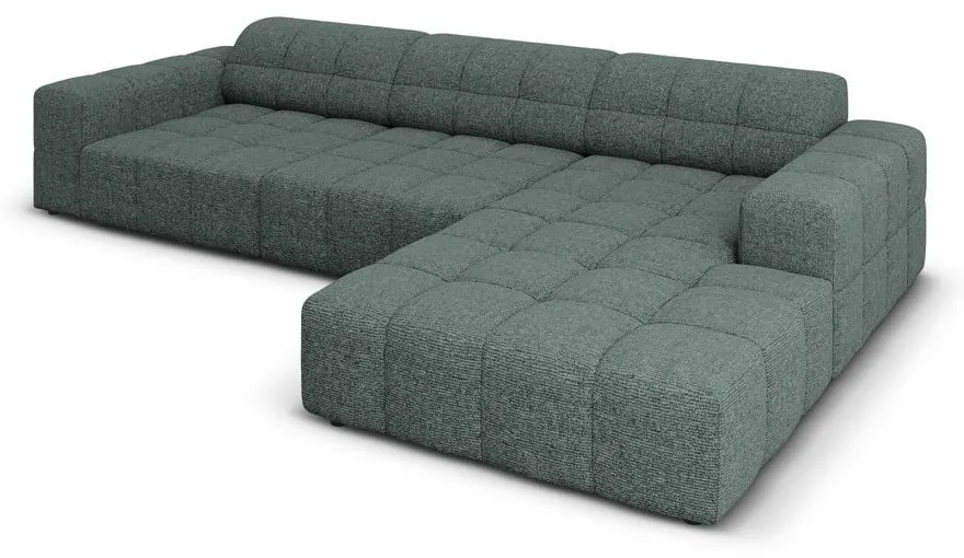 Tyrkysová rohová pohovka (pravý roh) Chicago – Cosmopolitan Design