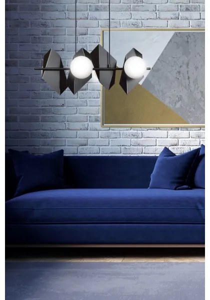 Luster na lanku DRIFTON 4xE14/10W/230V čierna