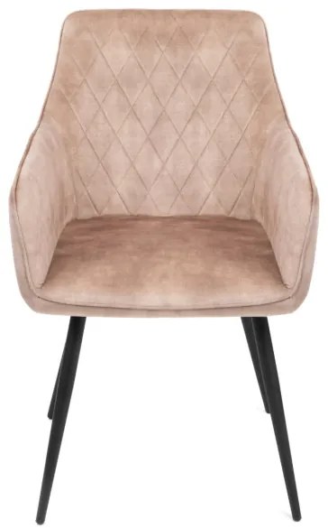 Jedálenská stolička SATORI zamatová béžová 894492