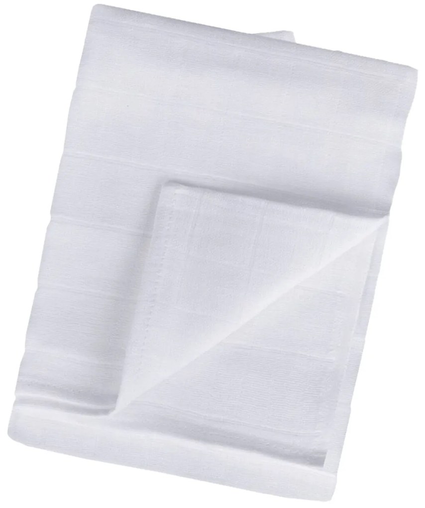 Detské bavlnené plienky PREMIUM 80x80 cm – biele, savé, 3 ks v balení