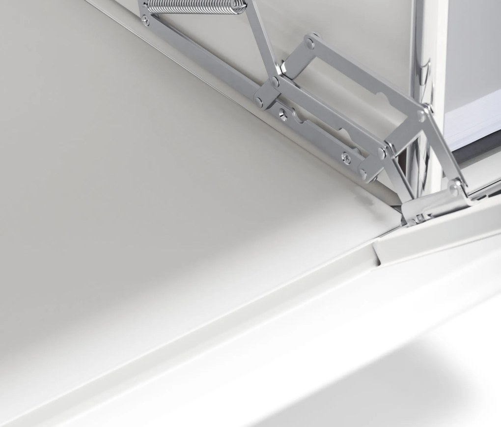 Kovový regál »CN3« s 3 priehradkami, biely