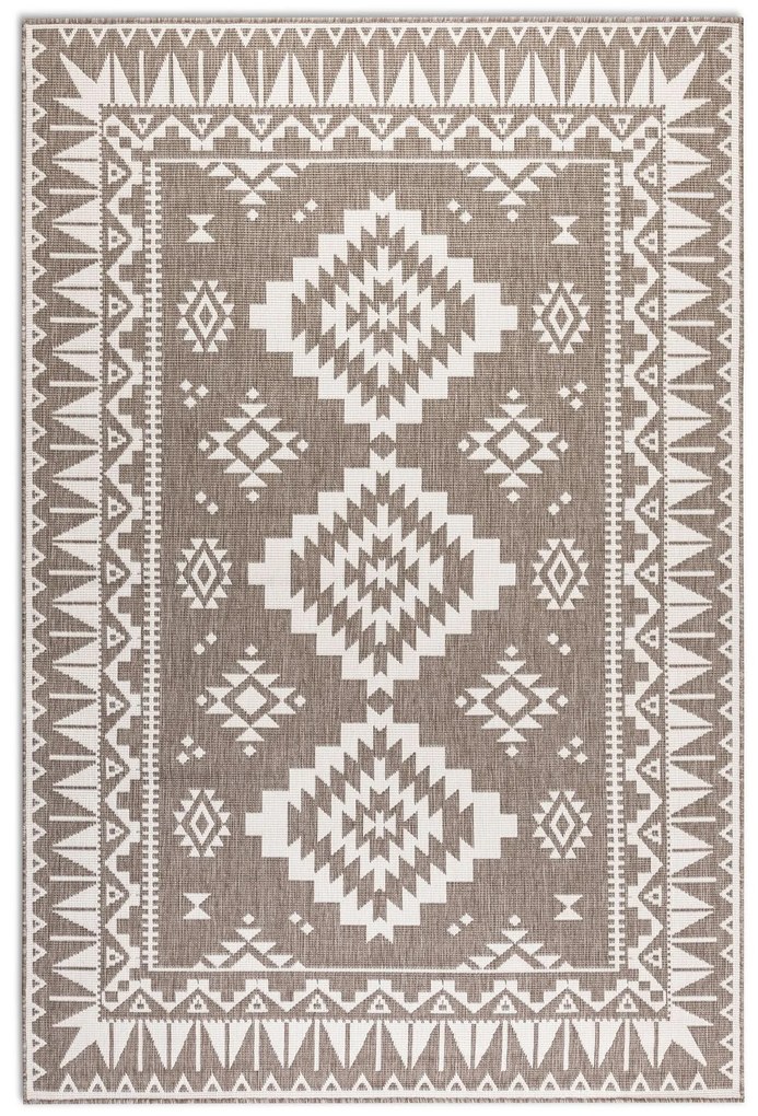 ELLE Decoration, Kusový koberec Gemini 106021 Linen z kolekcie Elle – na von aj na doma, 120x170, béžová, chodba / predsieň