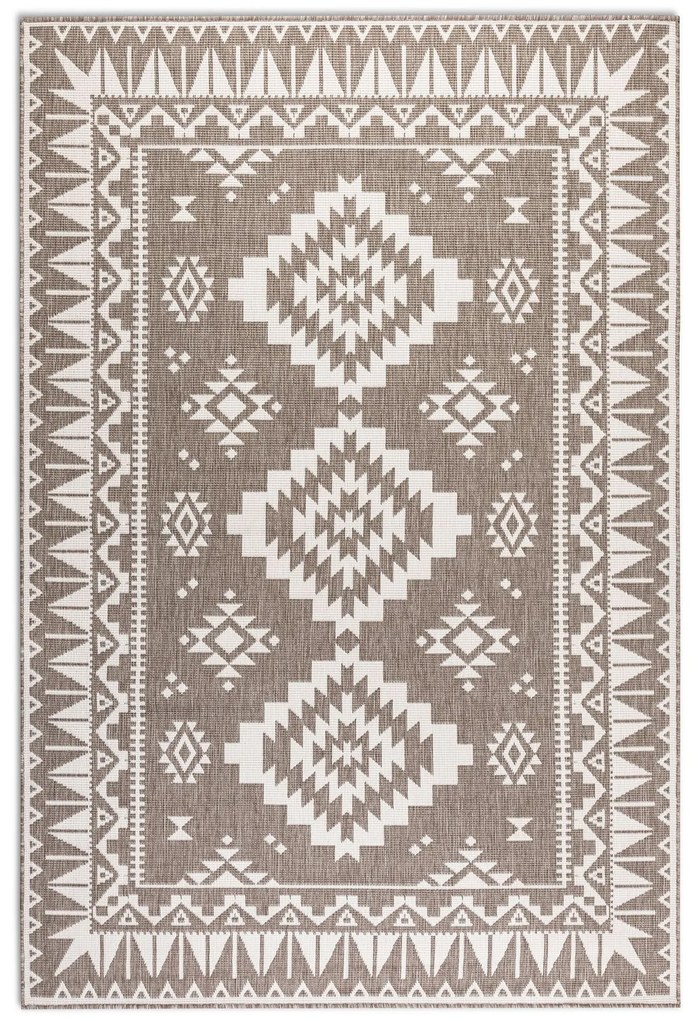 Kusový koberec Gemini 106021 Linen z kolekcie Elle – na von aj na doma, 160x230, béžová, chodba / predsieň, ELLE Decoration