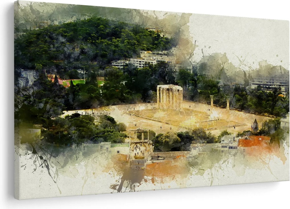 Obraz - Chrám Dia, Atény, Grécko (90x60 cm)