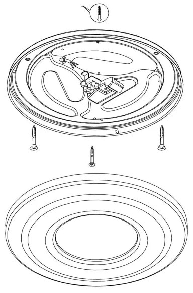 Eglo 96026 - LED Stropné svietidlo CAPASSO 1 LED/24W/230V