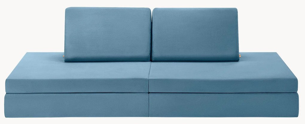 Detská ručne vyrobená zamatová pohovka na hranie Mila