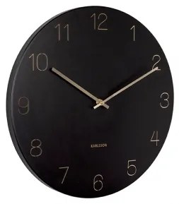 KARLSSON CHARM nástenné hodiny Čierna