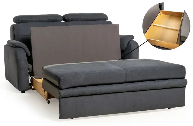Pohovka Elegant 2,5F rozkladacia, tyrkysová (soro 86)