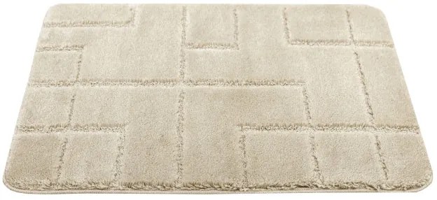 Kúpeľňový koberček Inez béžový, geometrický