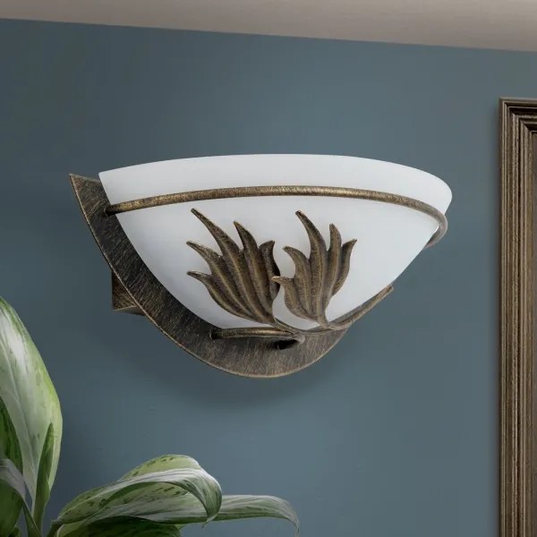 Orion WA 2-1196/1 - Nástenné svietidlo FLEUR 1xE14/60W/230V bronz