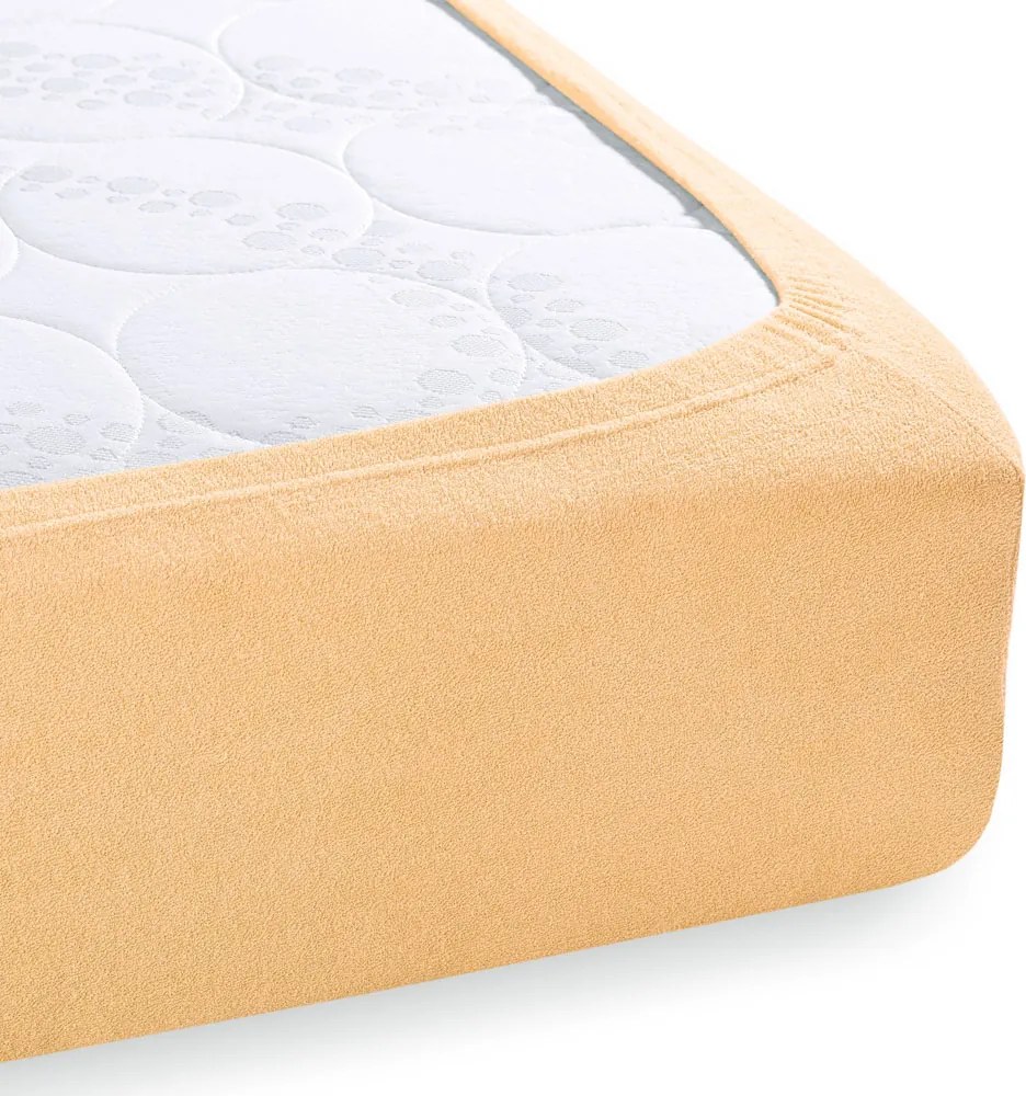 Froté napínacie prestieradlo FR-004 Marhuľové 180 x 220 - výška 20 cm