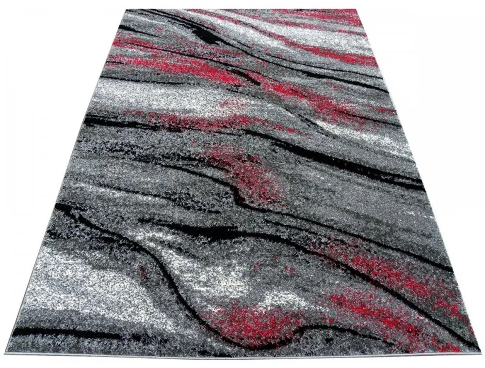 Kusový koberec Elmo 2 sivočervený, Velikosti 60x100cm