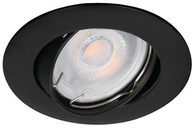 KANLUX Sapho, LUTO podhledové svítidlo výklopné, 50W, 12V, černá mat, 25996