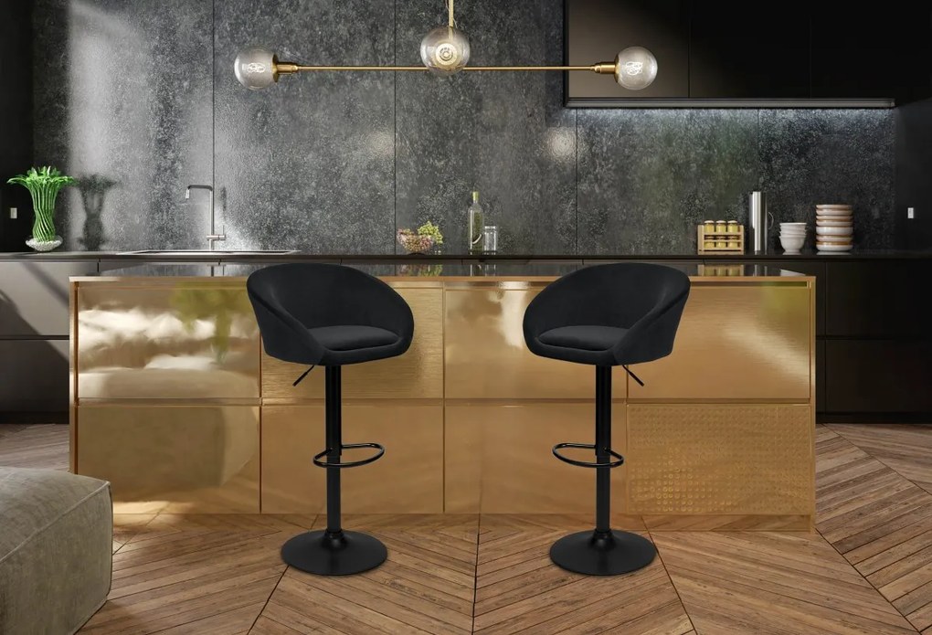 Barová stolička Paterson čierna