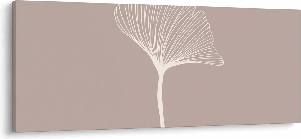 Obraz - Béžové listy N⁰5 (120x50 cm)