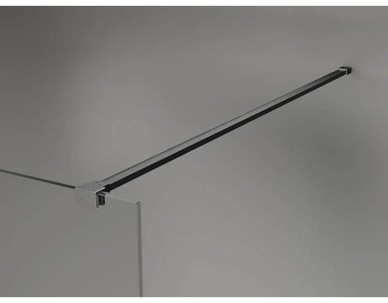 Mexen Lunar sprchová stena ľavá 80 x 200 cm, 8mm číre sklo, brúsený grafit, 830-080-000-66-00-L