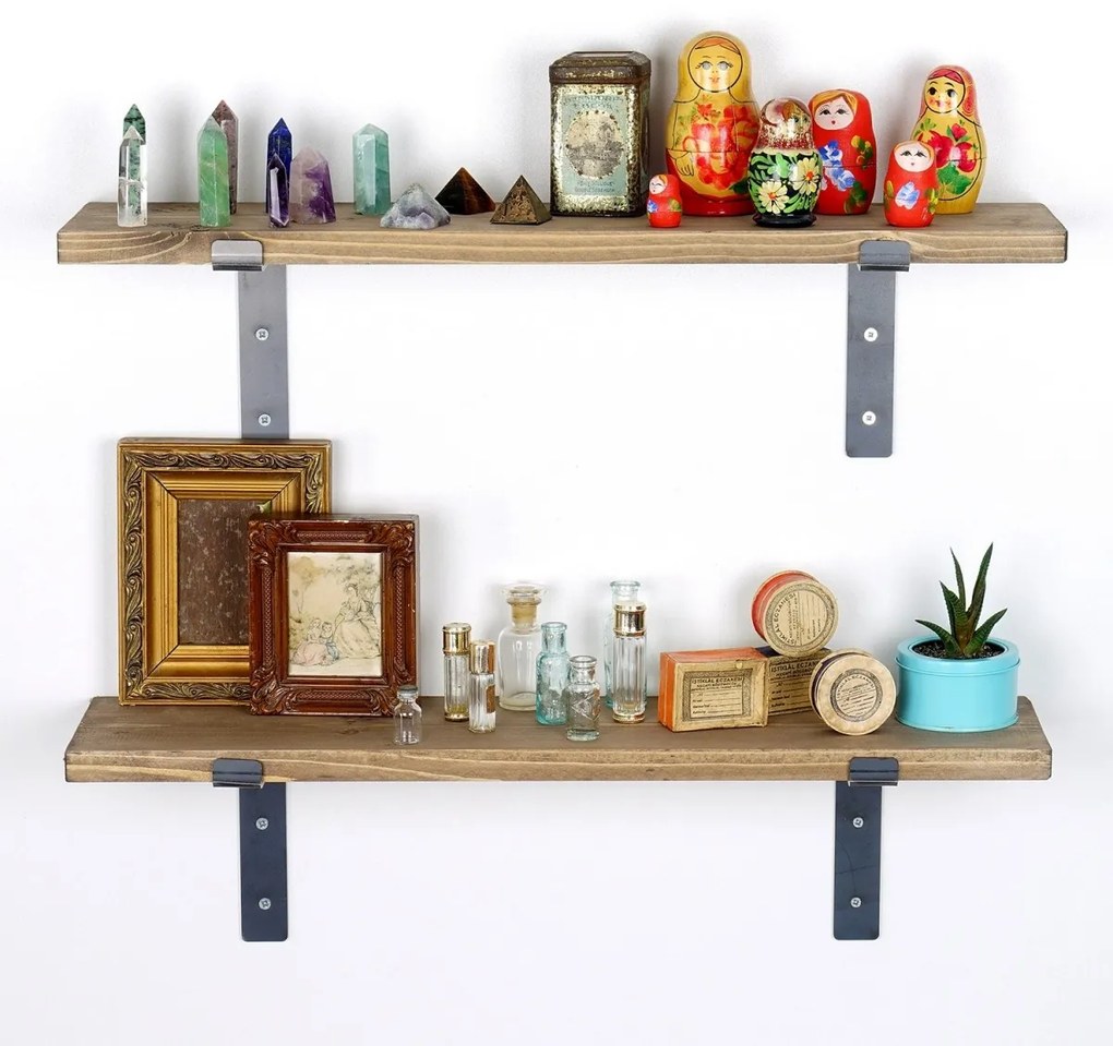 Nástenná polica LAM 60 cm orech