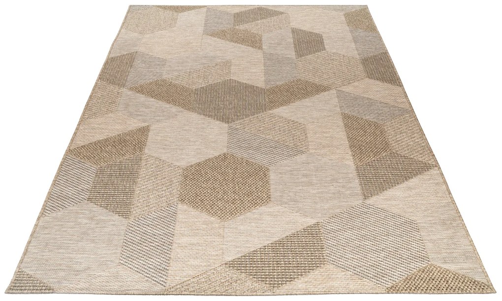 Obsession, Kusový koberec My Oslo 705 Taupe - na von aj na doma, 80x150, béžová, chodba / predsieň