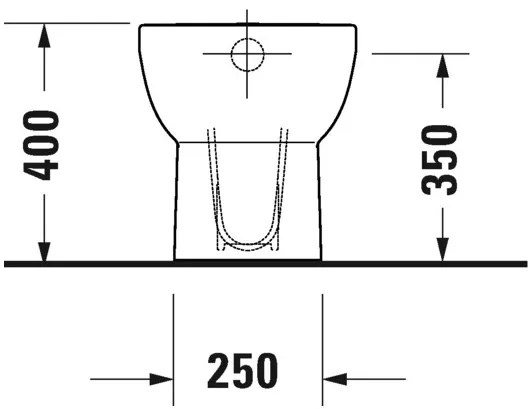 Duravit No.1 - Stojace WC, Rimless, biela 21840100002