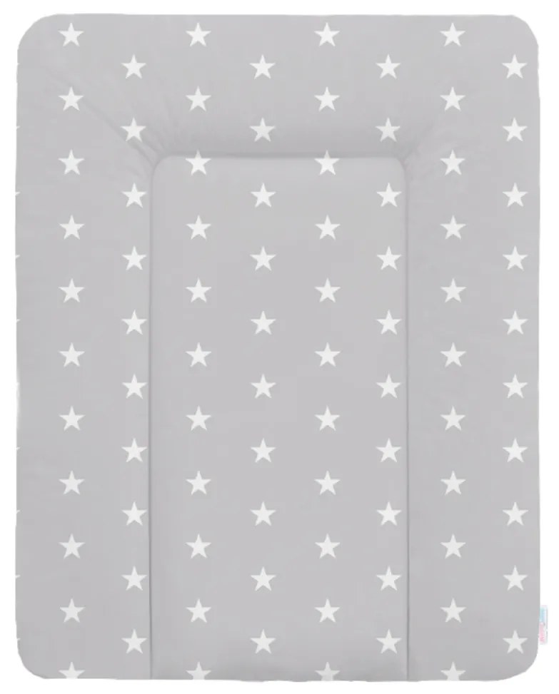 BabiM Mäkká prebaľovacia podložka 50x70 Farba: sivá-hviezdičky