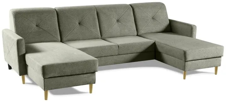 Sedacia súprava Scandi New U, zelená (diosa 34)