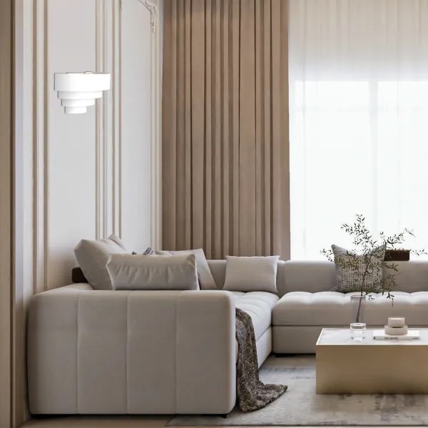 Nástenné svietidlo RINGS 2xE27/15W/230V biela