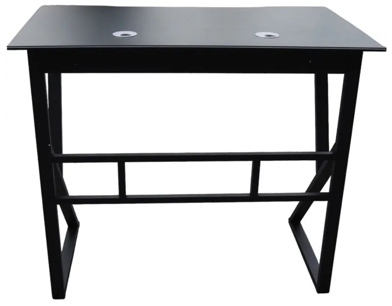 Počítačový stôl v čiernej farbe