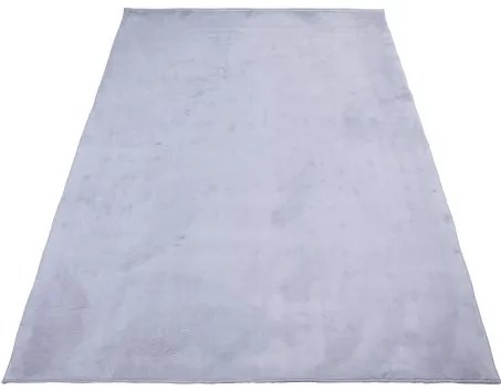 Protišmykový koberec PLUSH strieborný