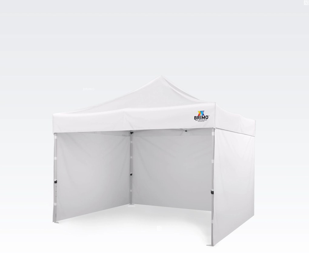 BRIMO Skladací altánok 3x3 m na Oslavy: Nepremokavá Ochrana a Bleskové Zloženie - s 3 stenami - Biela 9