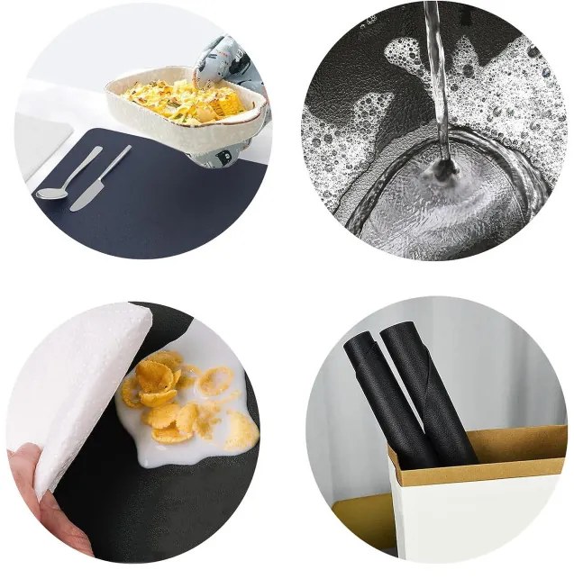 Podložka pod tanier a šálku TRIVAL BLACK (8 ks)