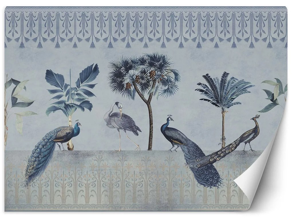 Gario Fototapeta Pávy v modrej džungli - Andrea Haase Materiál: Vliesová, Rozmery: 150 x 105 cm