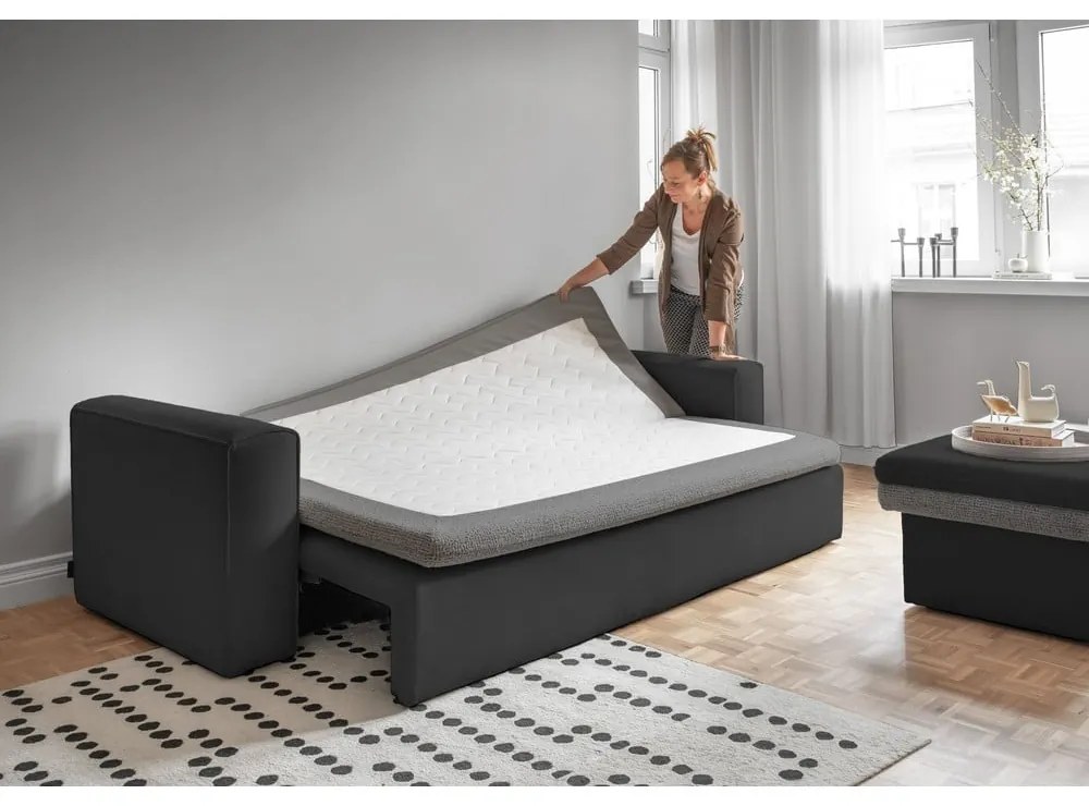 Tmavosivá rozkladacia pohovka 237 cm Wilson – Miuform