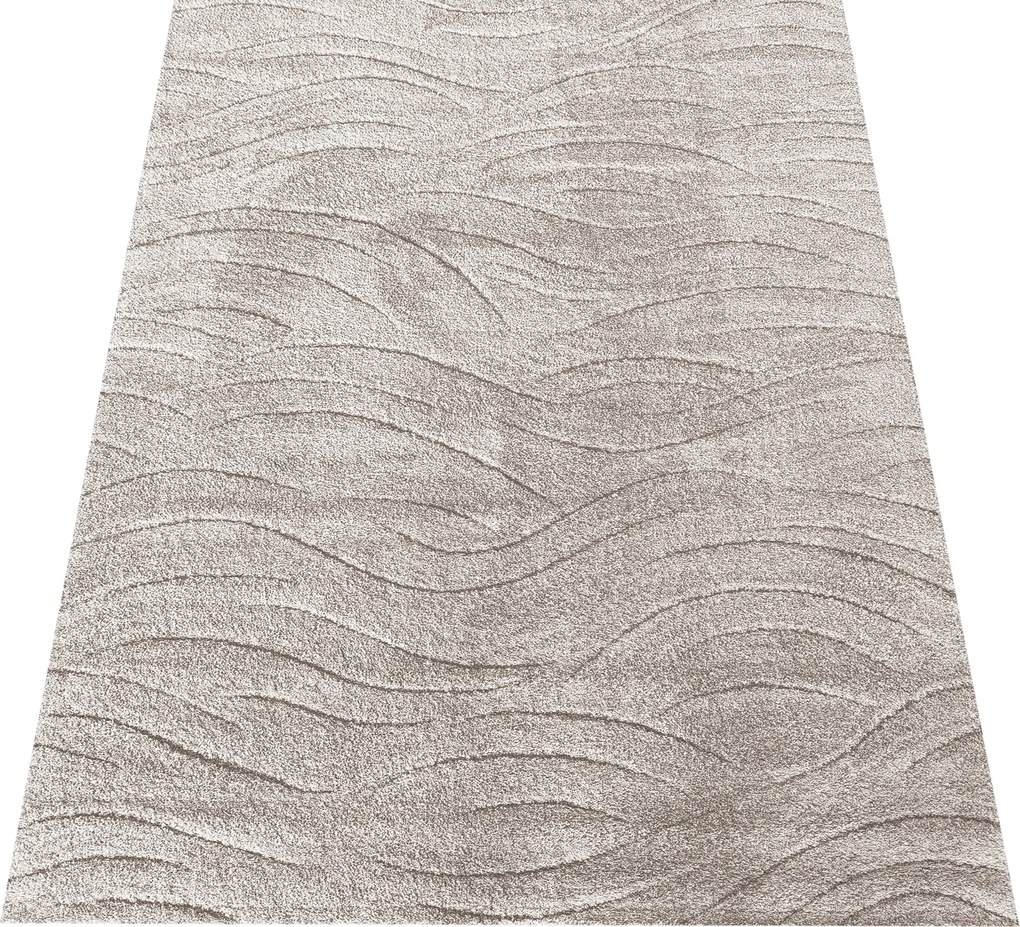 DY Béžový koberec s abstraktným vzorom Serenity 04 Rozmer: 160x230 cm