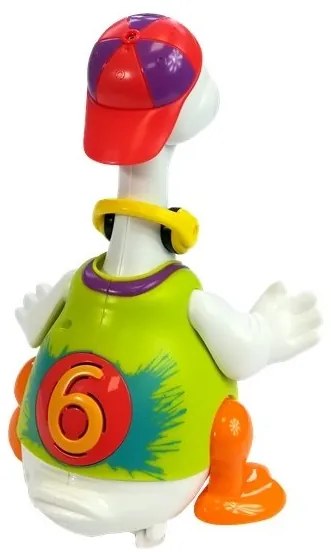 LEAN TOYS Vzdelávacia hus - spiera a tancuje - zelená