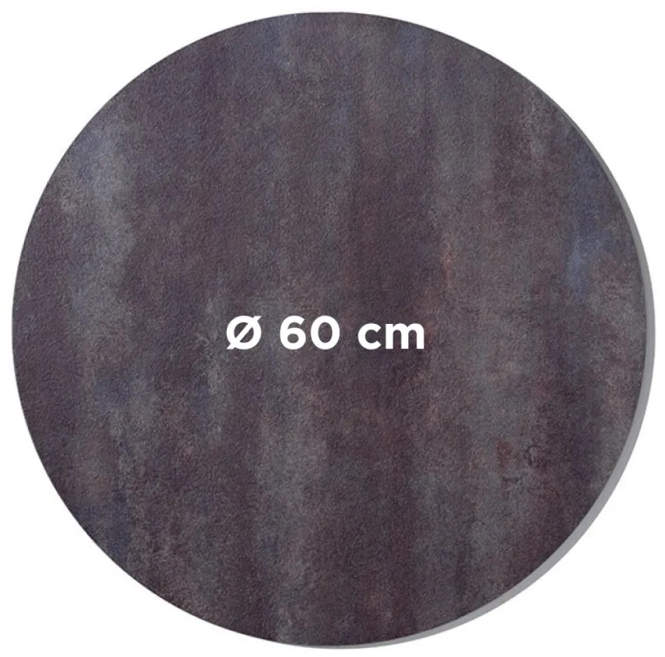 COMPACT 10 CORTEN - STOLOVÁ DOSKA Ø60 cm