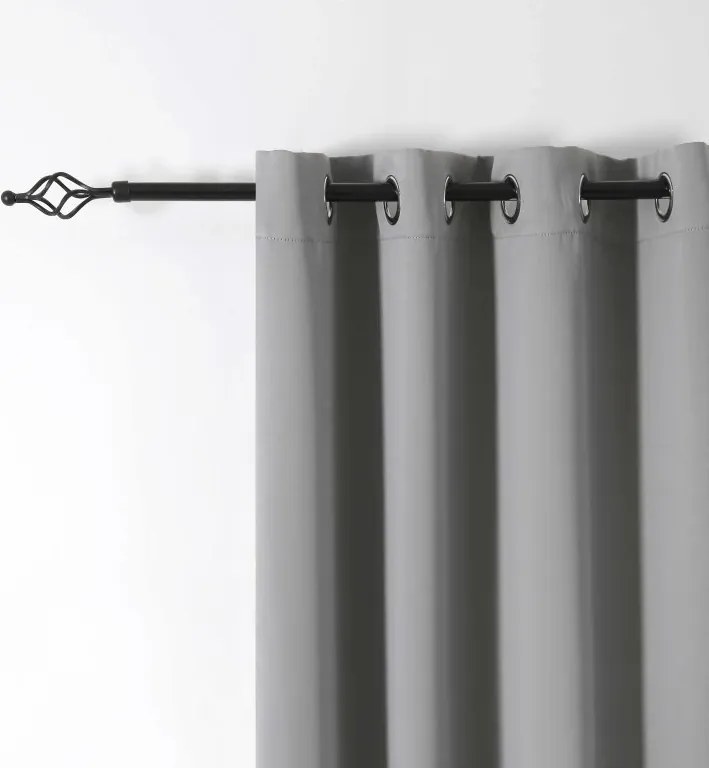 Svetlosivý záves OXFORD 140x270 cm Zavesenie: Riasiaca páska